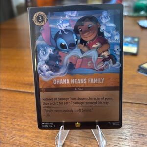 Disney Lorcana Ohana Means Family Card Legendary 32/204 FOIL